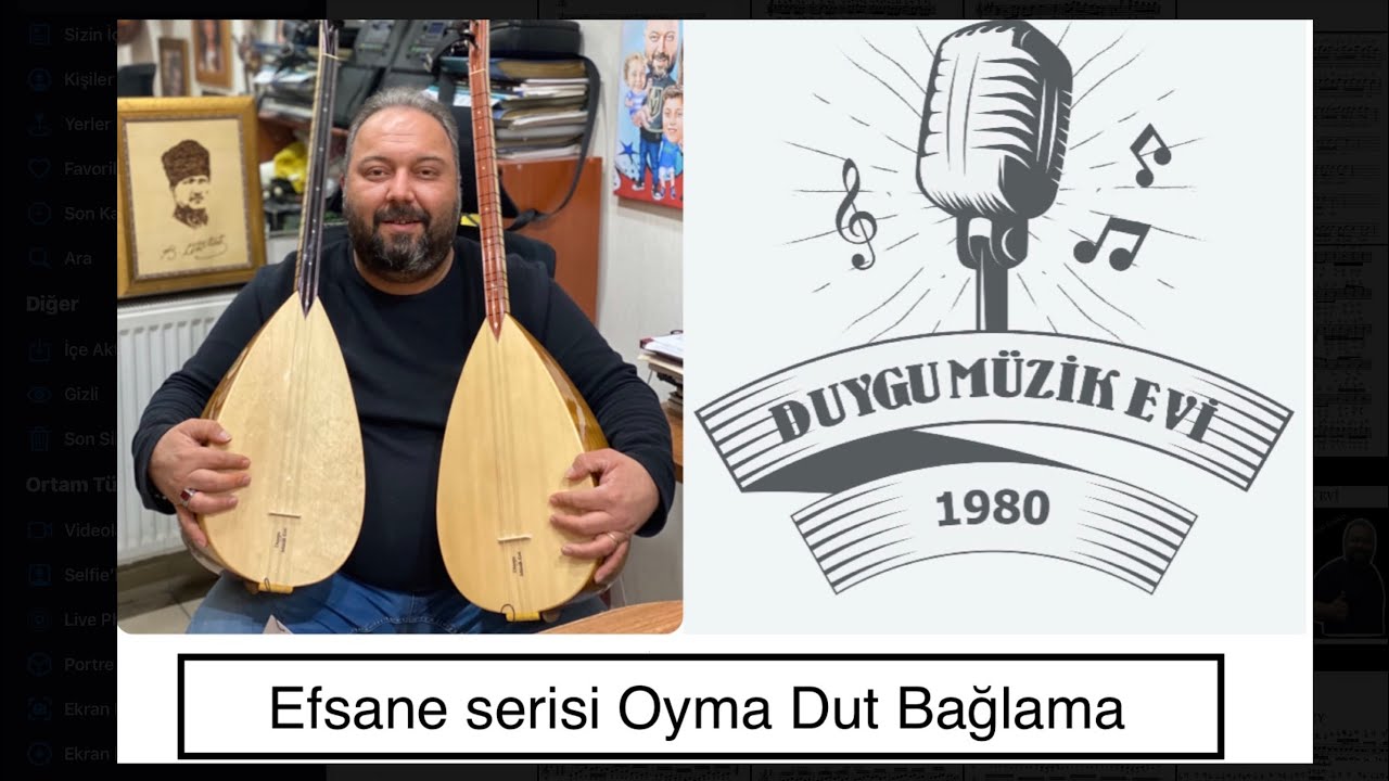3 adet Efsane serisi tam profesyonel Oyma Dut bağlama