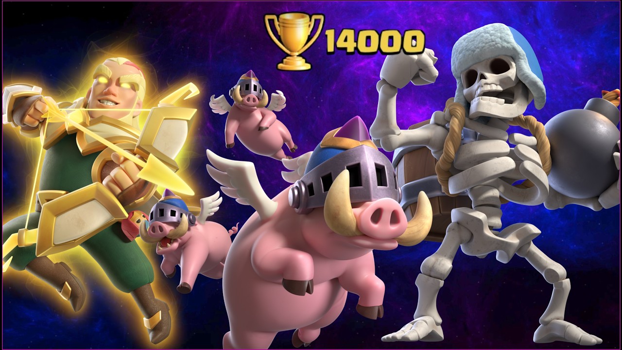 14000🏆 with Giant Skeleton Deck.!