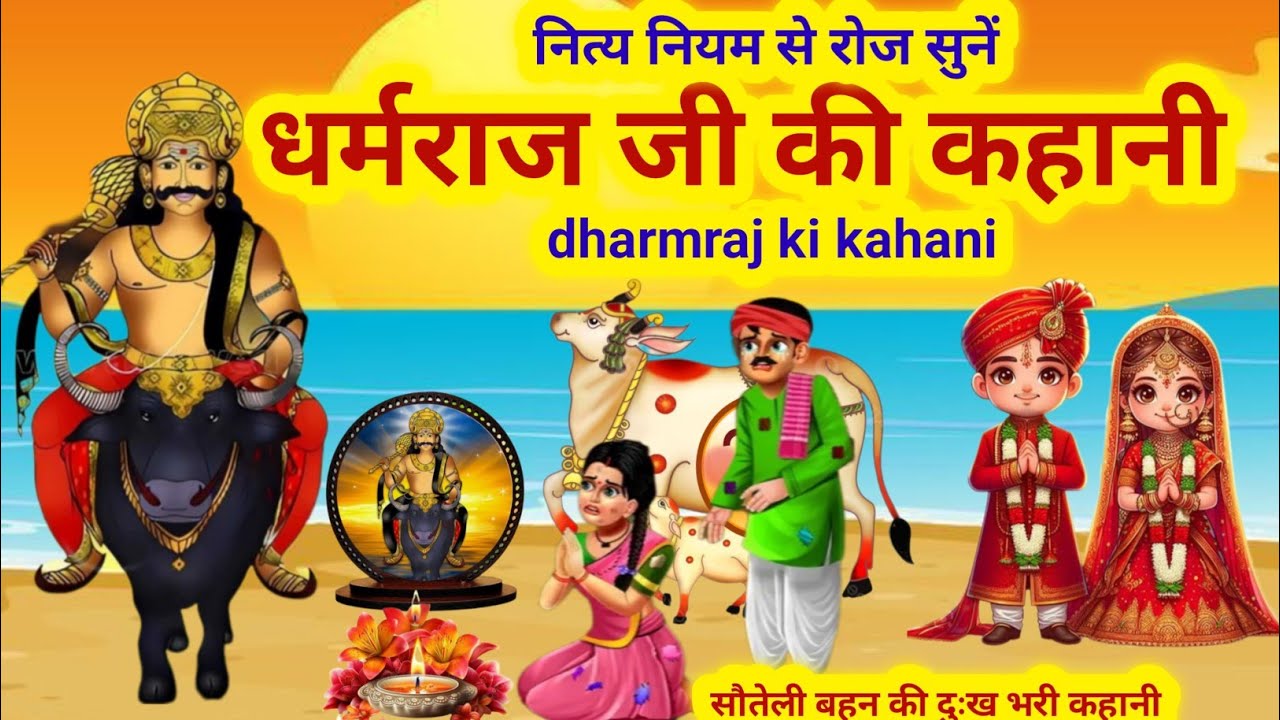 धर्मराज जी और सौतेली दो बहनों की कहानी/dharmraj ji ki kahani/dharmraj ki kahani/dharmraj ki Katha 