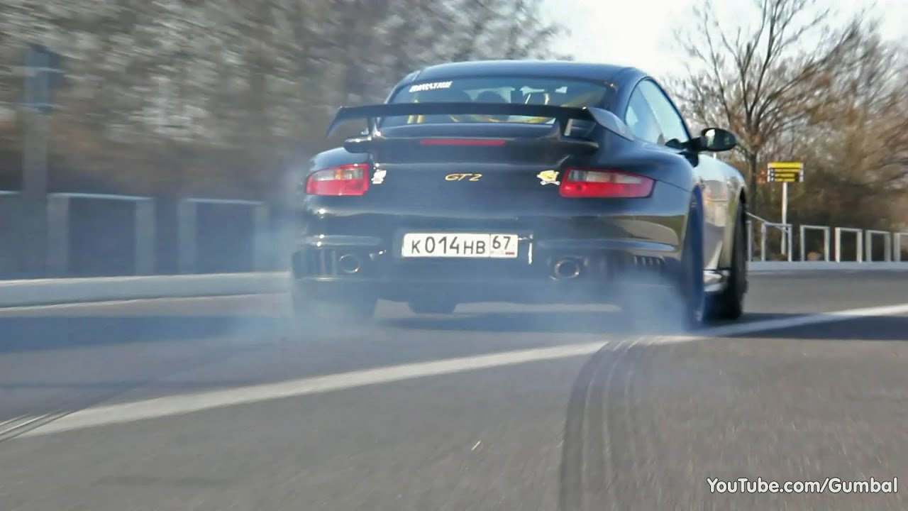 Porsche 997 GT2 Stage 2 PP-Performance - Crazy LAUNCH CONTROL!