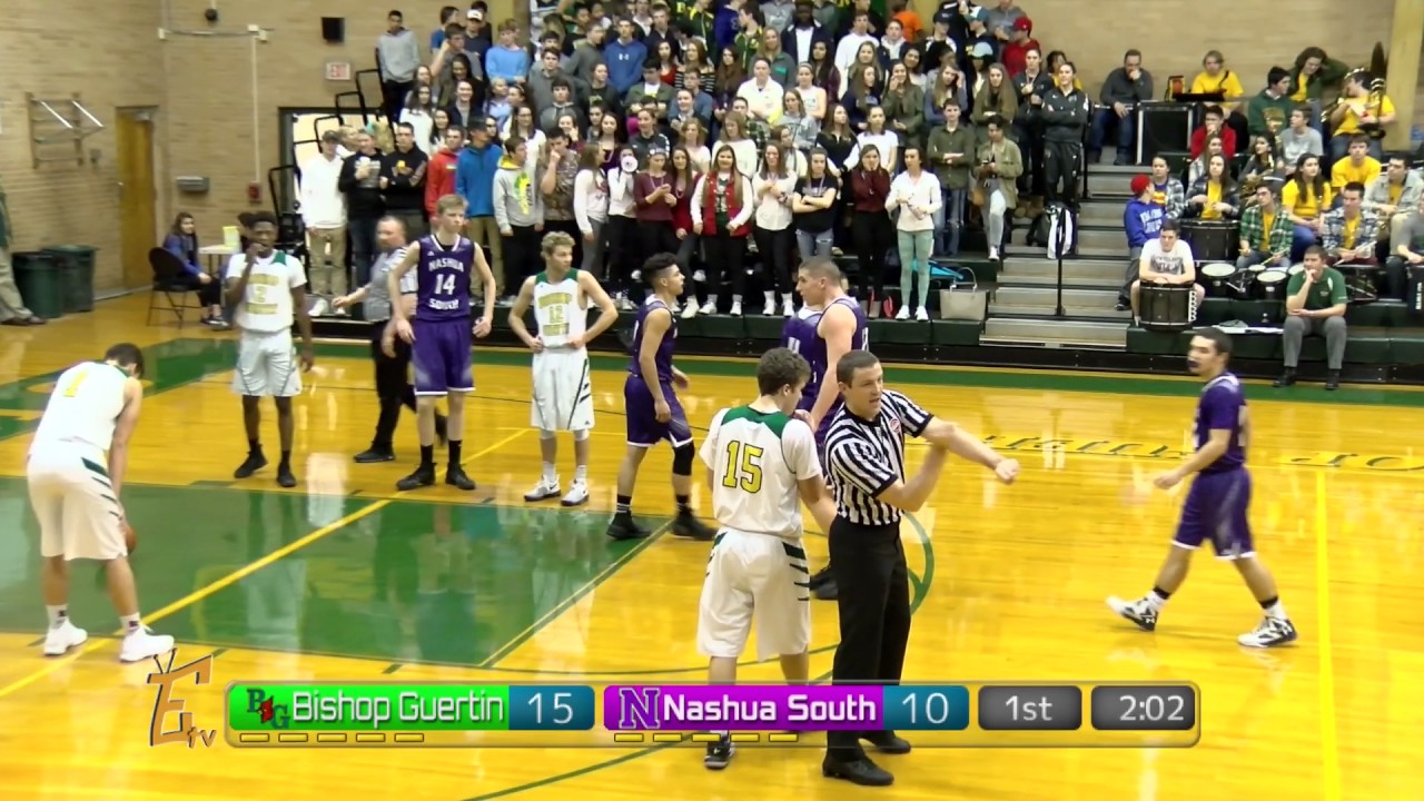 Nashua South at Bishop Guertin Boys Basketball 1/13/17