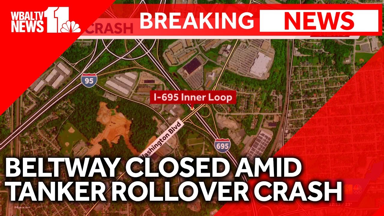 Breaking: Tanker rollover crash closes Beltway