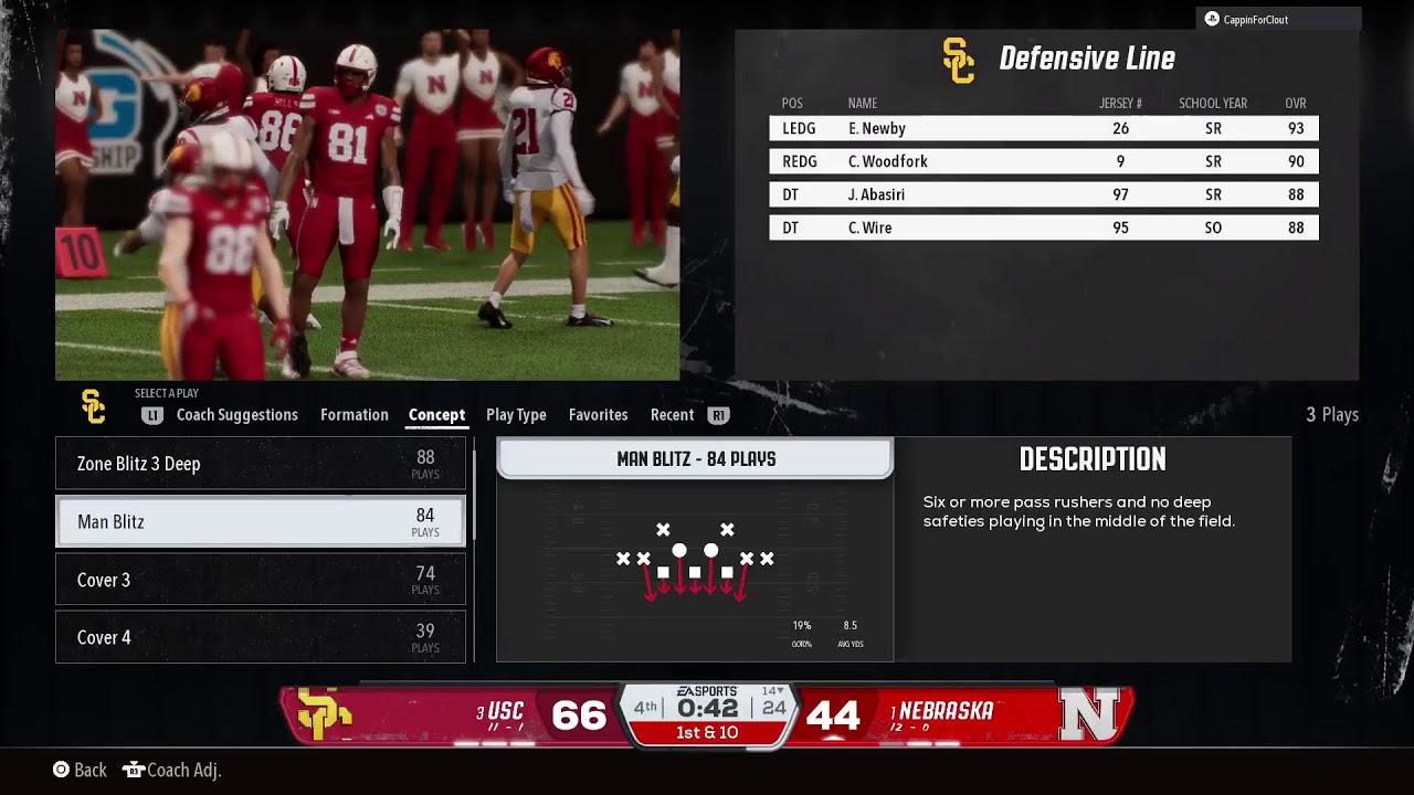Online Dynasty 26 USC vs Neb