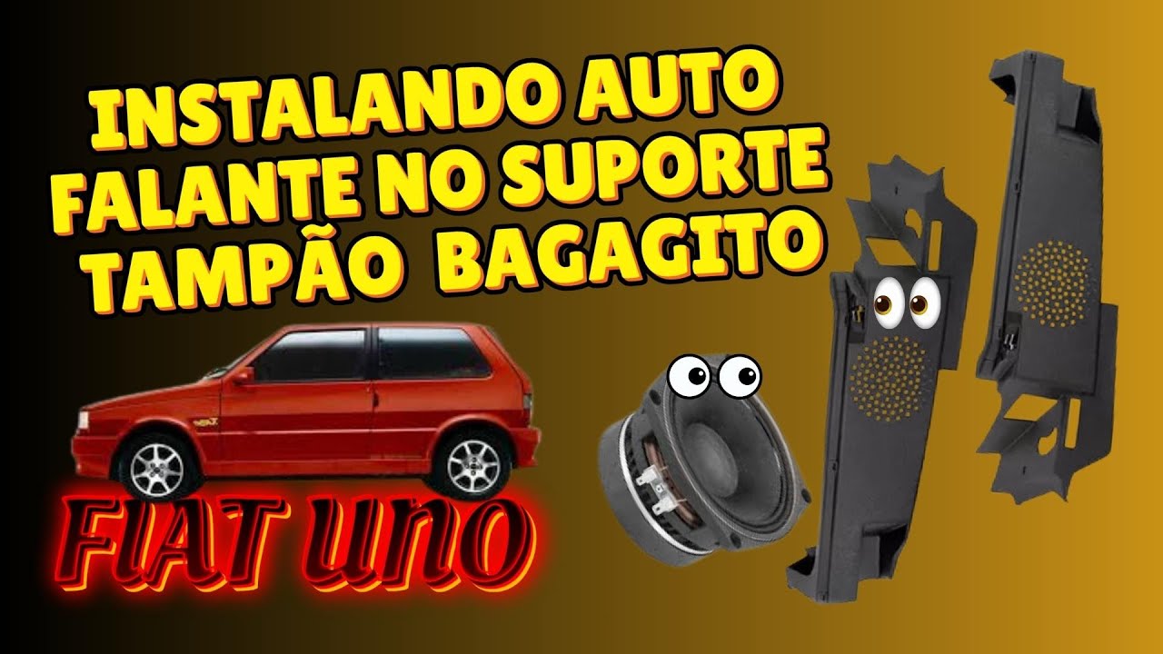 Auto Falante para Suporte Tampão Bagagito do FIAT UNO
