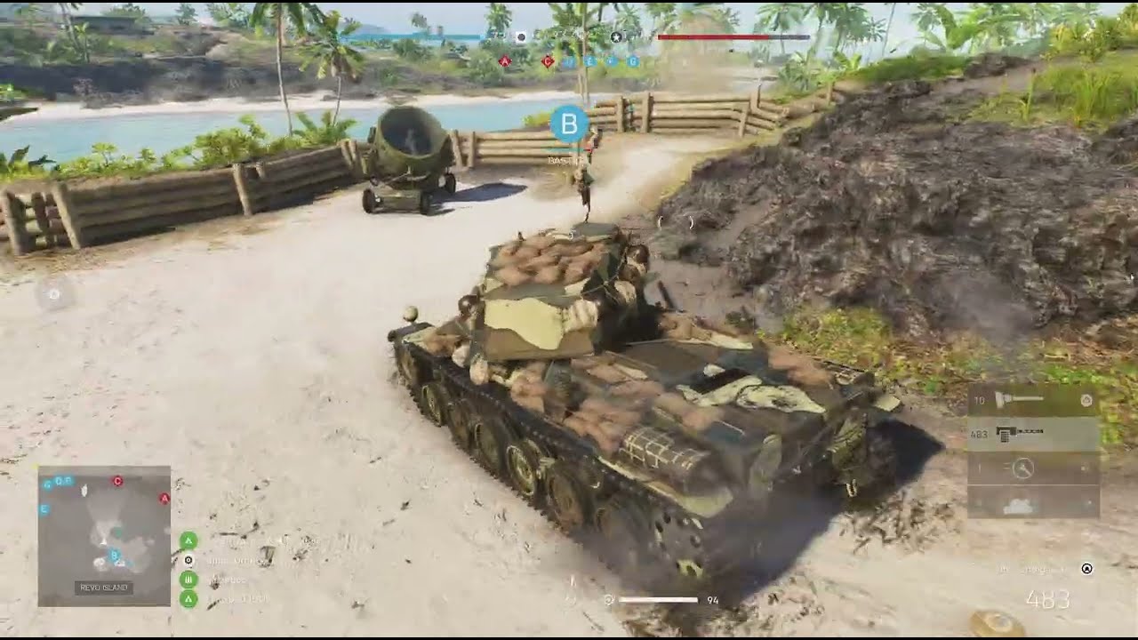 Battlefield V Japanese Tank Uses Camouflage To Defeat American Aggression