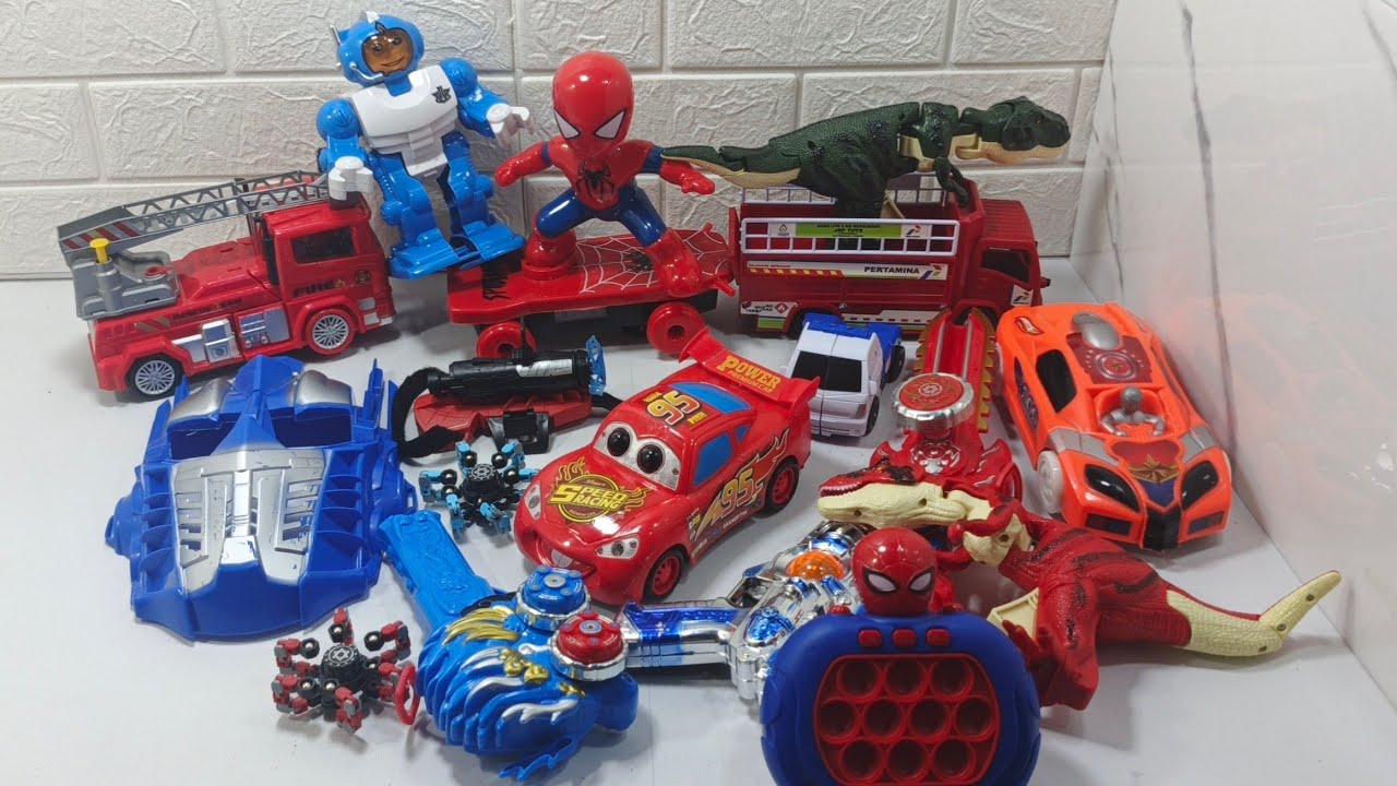 Fun toys SPIDER-MAN Rescue SUPER HERO, Robot, Cars, Collection toys, Review toys 30