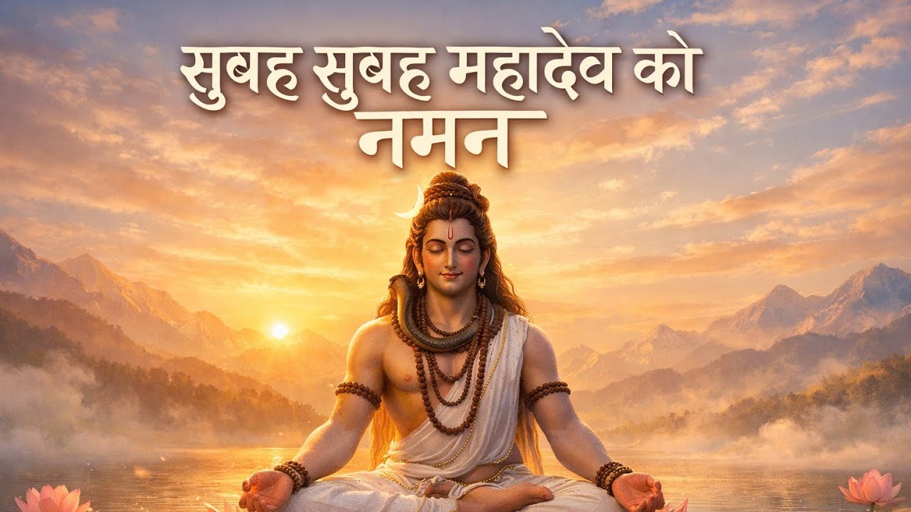 सुबह सुबह महादेव को नमन | Om Namah Shivay | दिन भर शांति के लिए यह भजन सुबह सुबह सुने। 