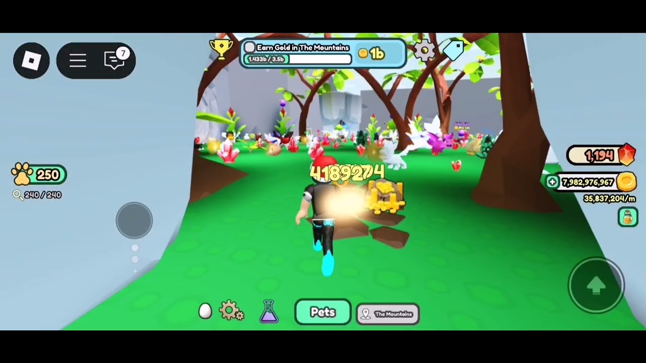 Roblox.Collect All Pets.+1% Metallic Luck, +22 Generation Speed,+43%Attack Rate