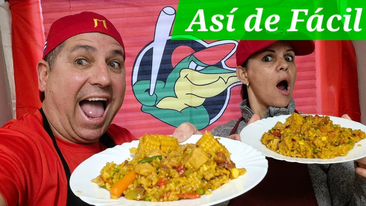 Arroz Amarillo estilo limpieza de nevera | Fácil, barato y delicioso.