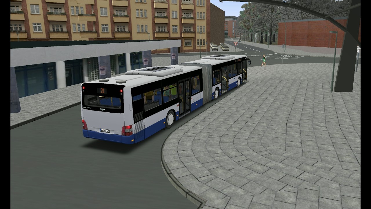 MAN Lion's City A23 EEV D2066LUH mit Turbopfeifen Recklinghausen ZOB nach Herten | OMSI 2
