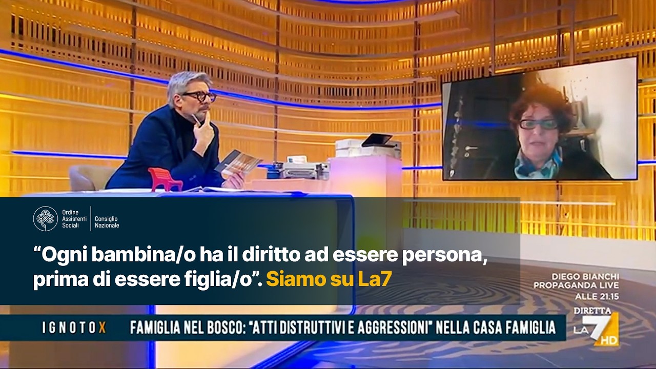 “Ogni bambina/o ha il diritto ad essere persona, prima di essere figlia/o”. Siamo su La7
