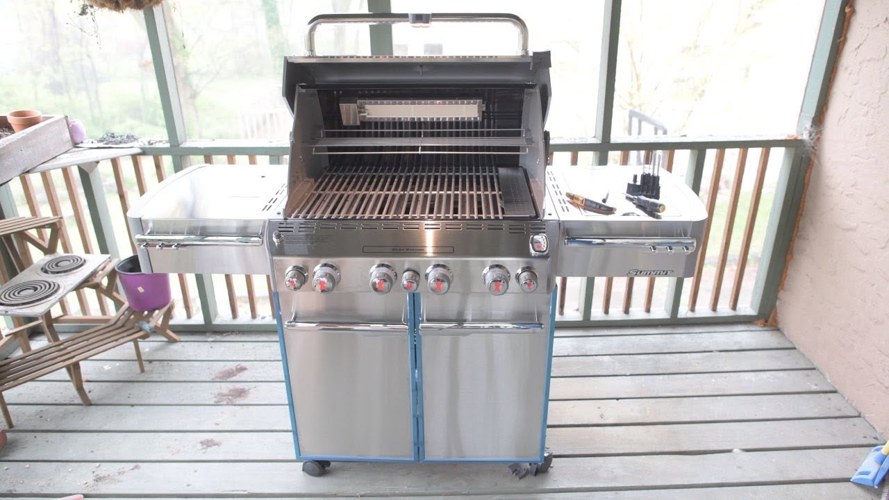 Распаковка, сборка и демонстрация Weber Summit S-470 в 4K