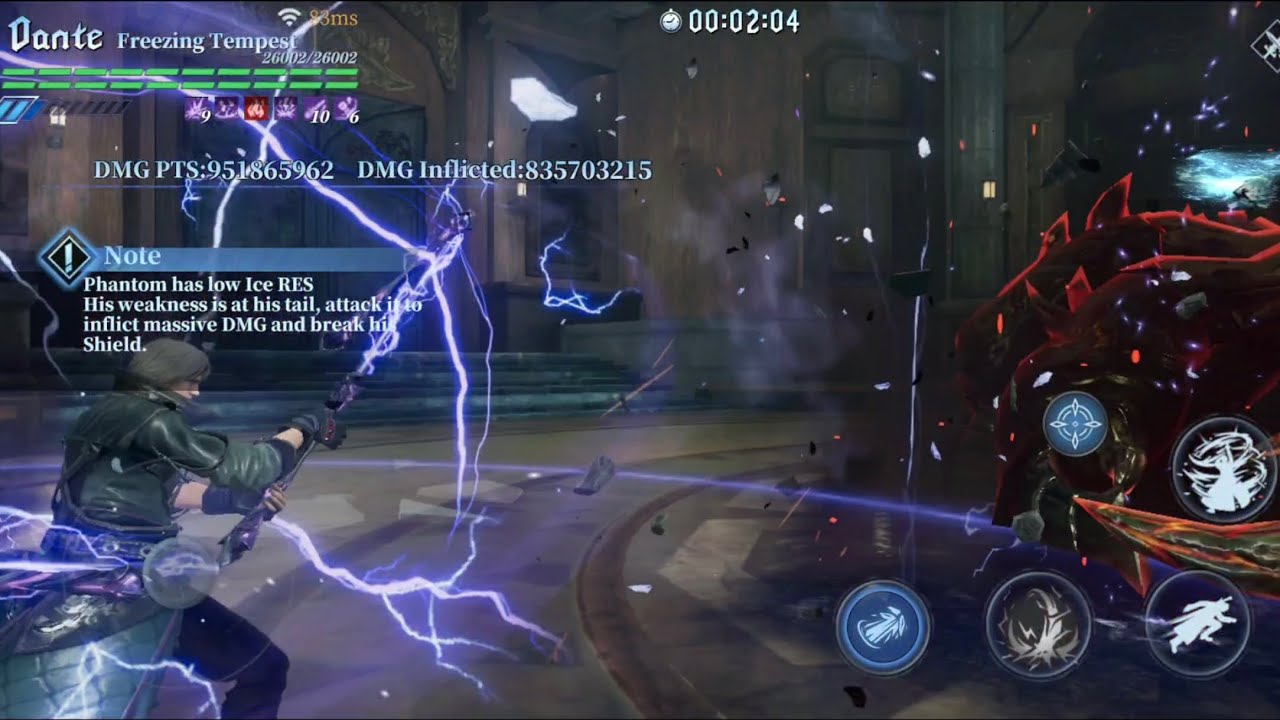 Freezing Tempest Dante with Nomadic Lightning Vergil and Peerless Legend Support HAH-S Phantom Clear