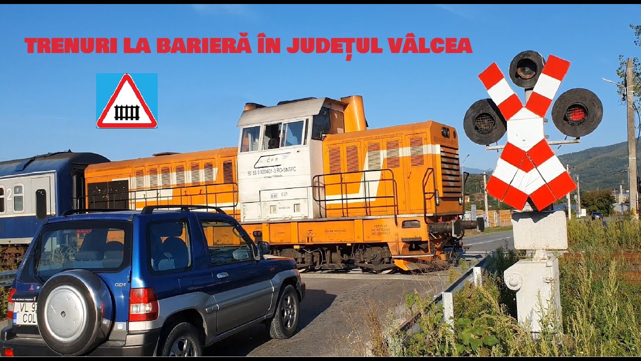 [4K] Trenuri la barieră în județul Vâlcea (1/2)