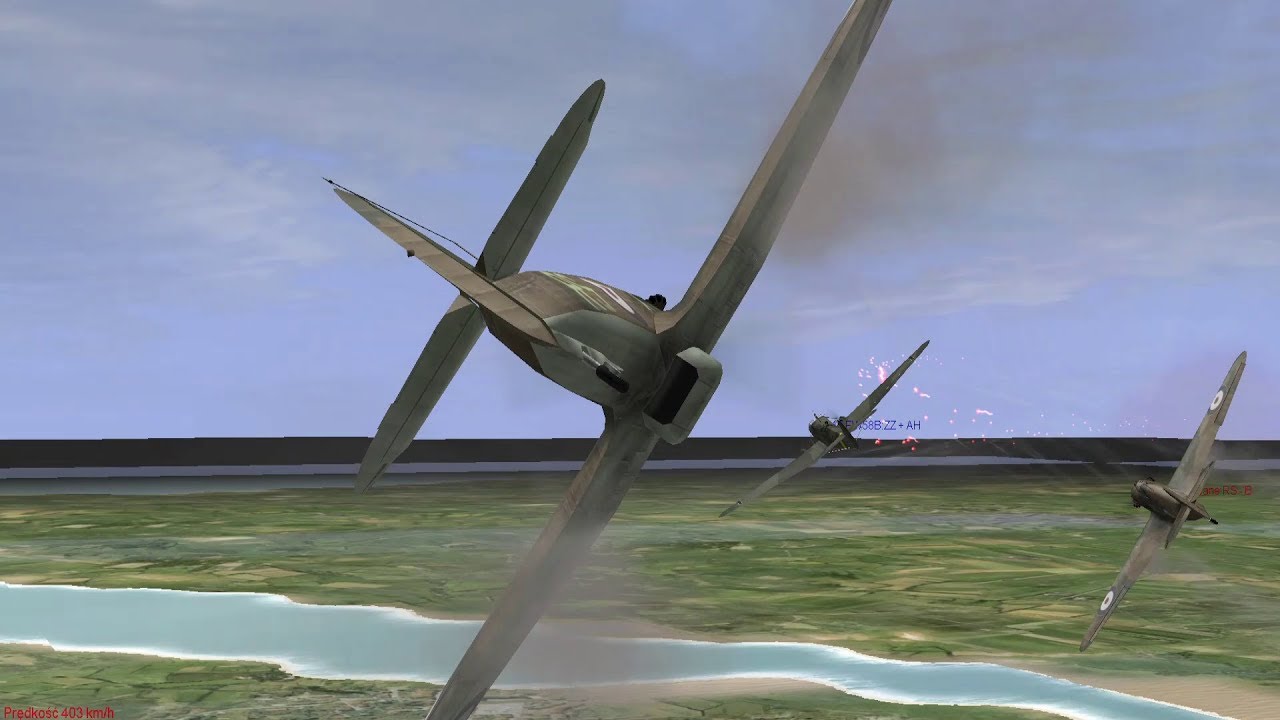 IL-2 1946: Aircombat Hawker Hurricane versus Focke-Wulf Fw 58 Weihe