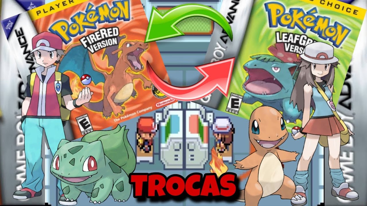 COMO TROCAR POKÉMON DO POKÉMON FIRE RED PARA O LEAF GREEN SOZINHO PELO MGBA EMULATOR !