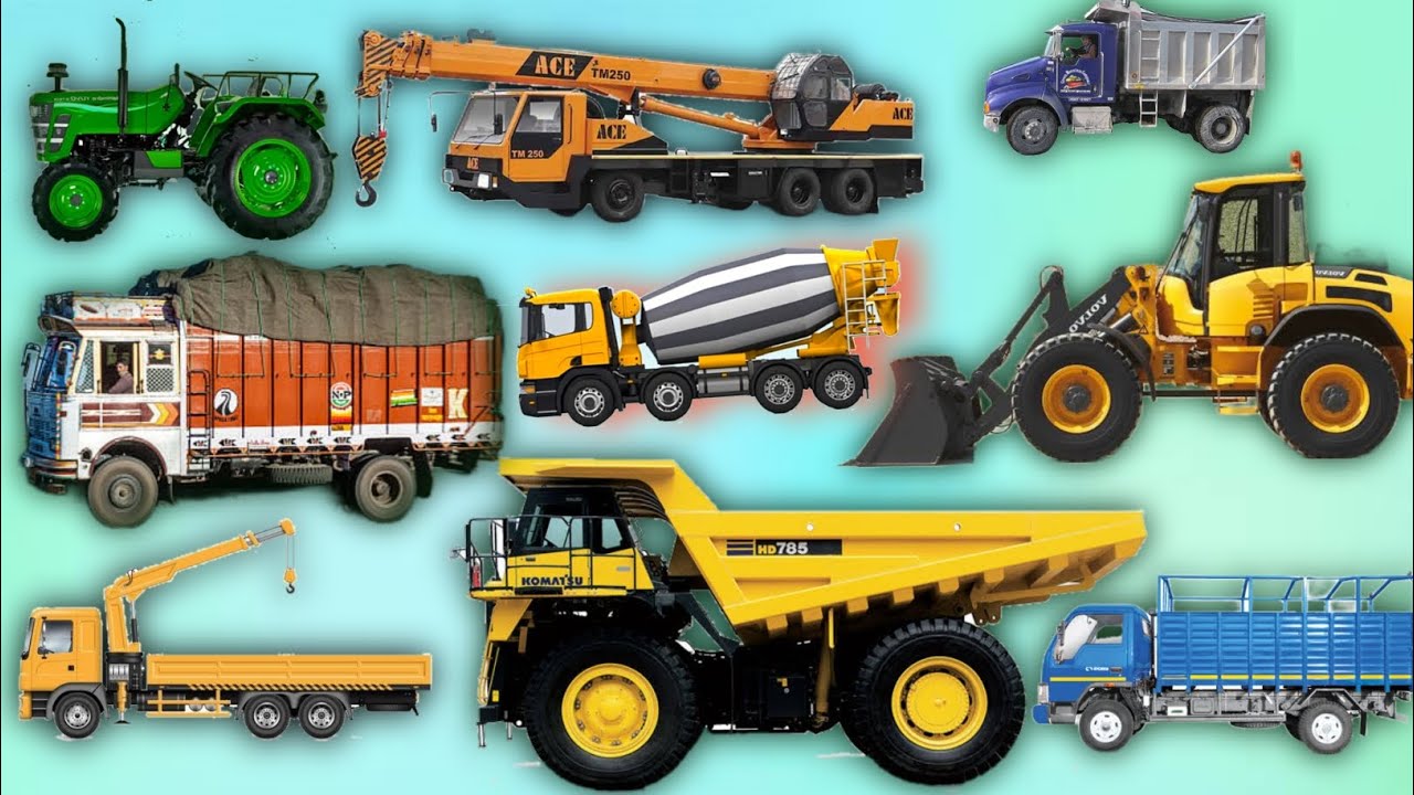 CONSTRUCTION VEHICLES NAME & IMAGE