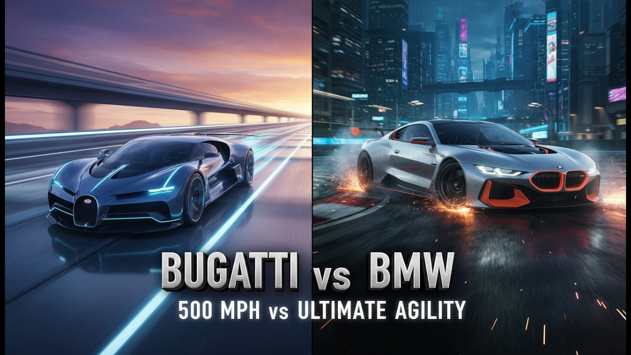 Bugatti 500 MPH против BMW Vision Apex: Невозможная битва!