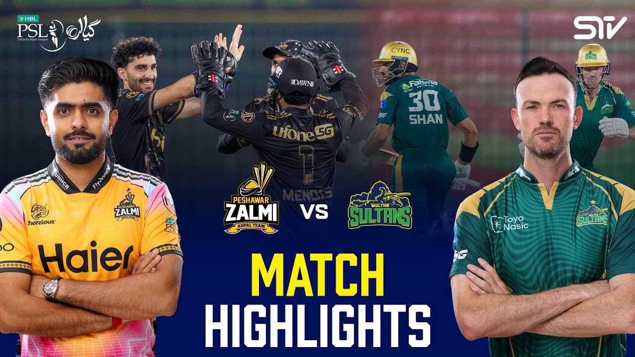 Match Highlights | Peshawar Zalmi vs Multan Sultans | Match 22 | HBL PSL 11 | MZB1J