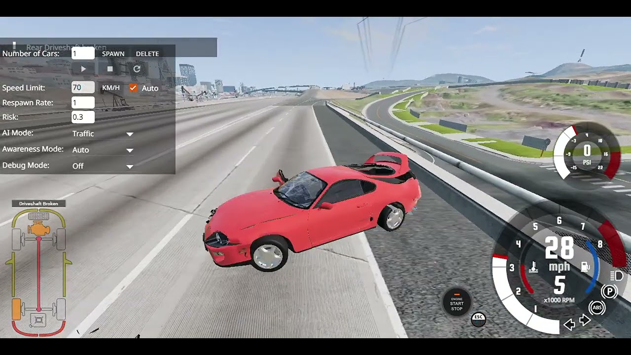 Supra going to a ramp