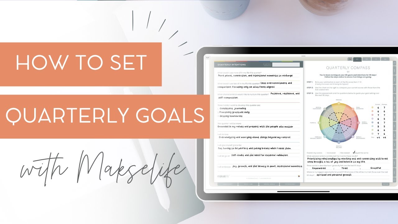 How I Plan My Quarter | Plan with Me ft. MäksēLife Digital Planner