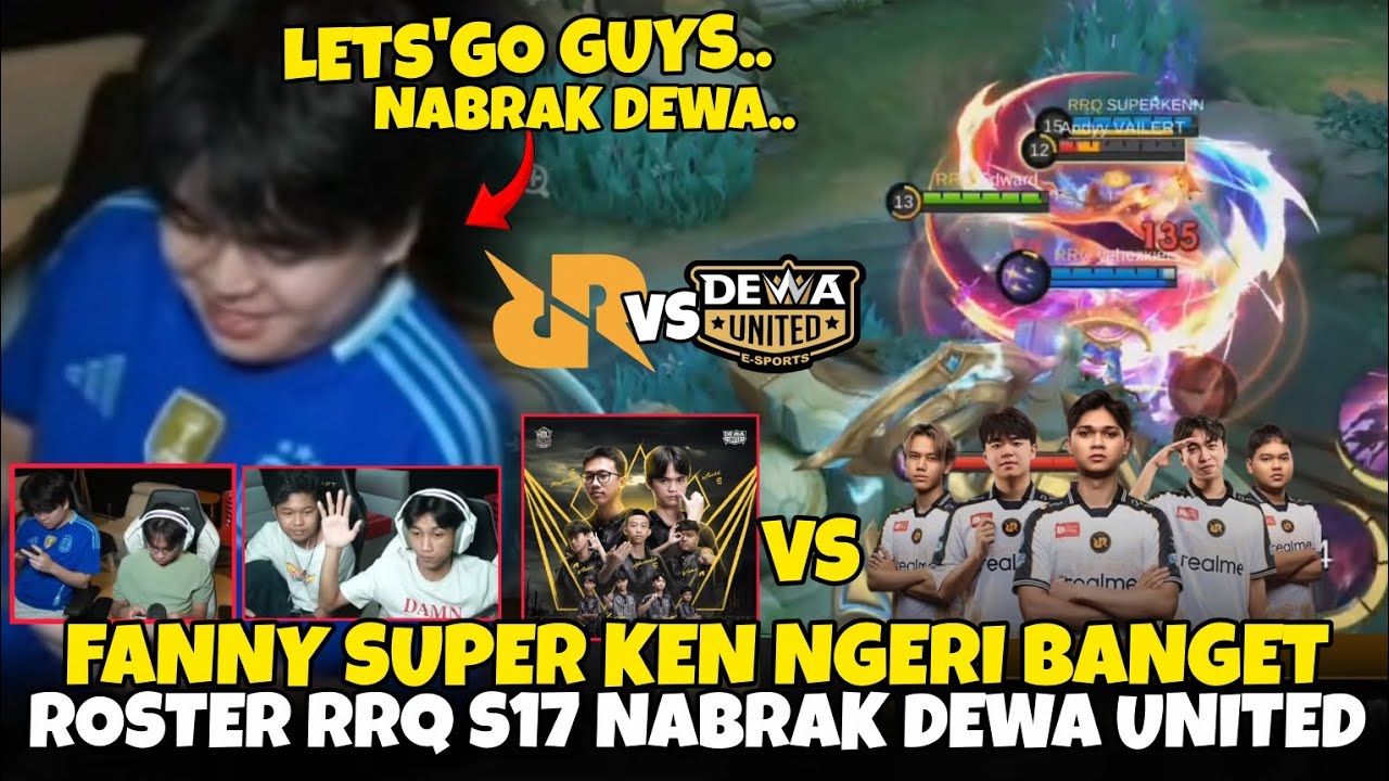 FANNY SUPER KENN NGERI BANGET 😱 ROSTER RRQ HOSHI S17 NABRAK DEWA UNITED | Mobile Legends