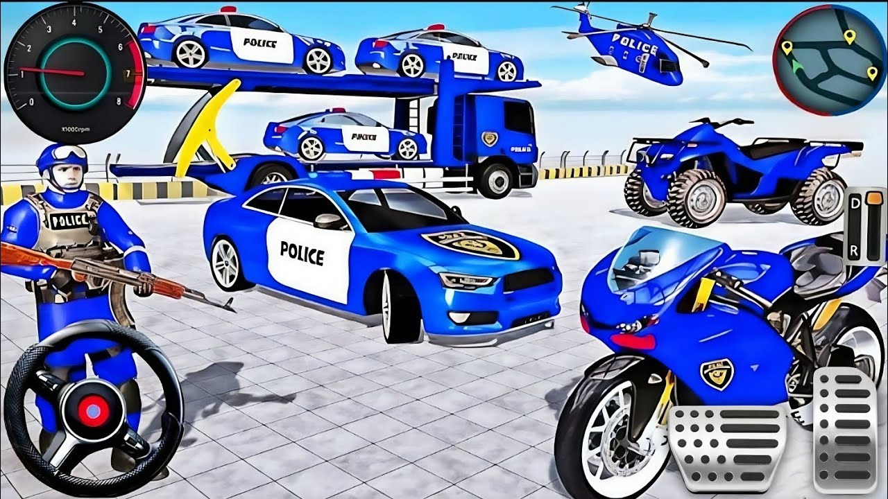 🚨 Police Car Chase Simulator 3D Game - Real Cop Cars Driving Simulator 2025 - Android Gameplay