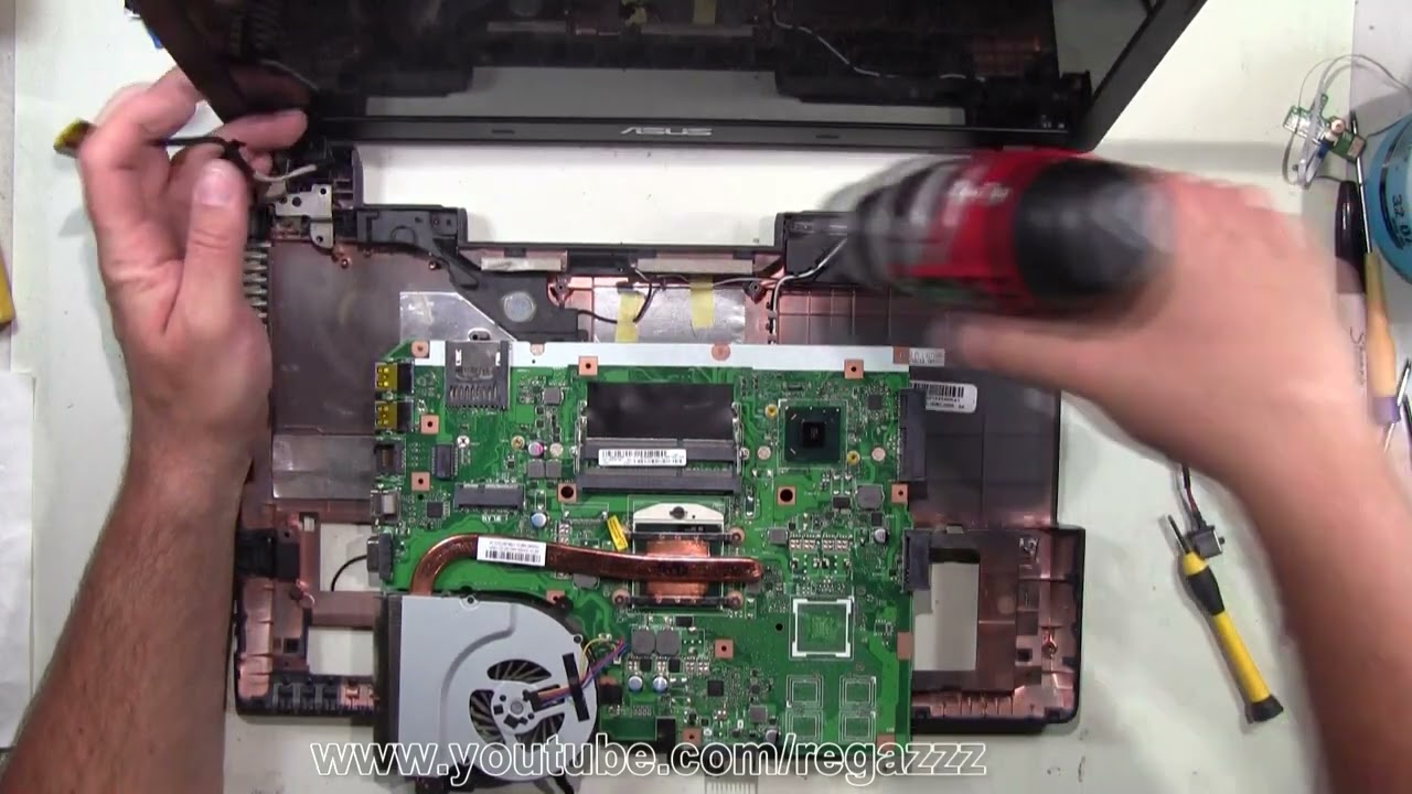 Asus K55A Complete Take Apart Disassembly Nothing Left Out