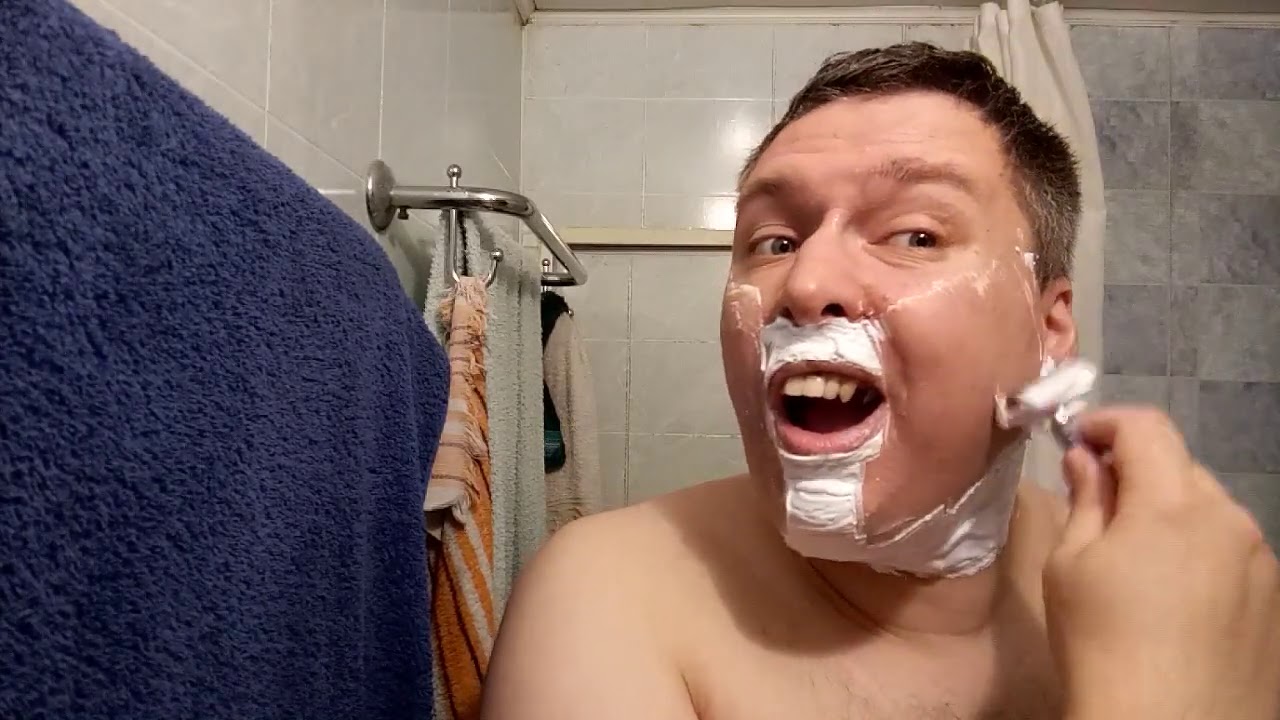 Бритьё с интересной связкой и рассказ о чудовищах. MUHLE R41, LADAS, OMEGA 83, NIVEA, OMEGA.