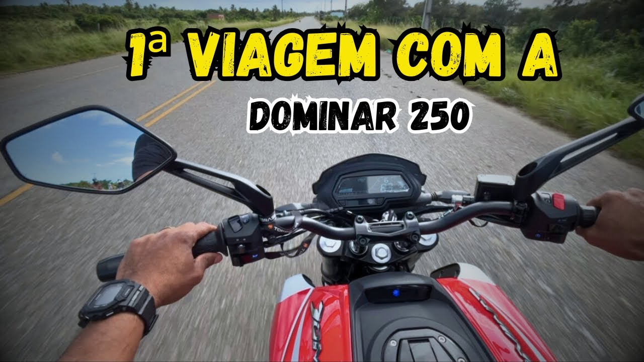 🔥DOMINAR 250 na estrada | OPINIÃO DO DONO minhas impressões.