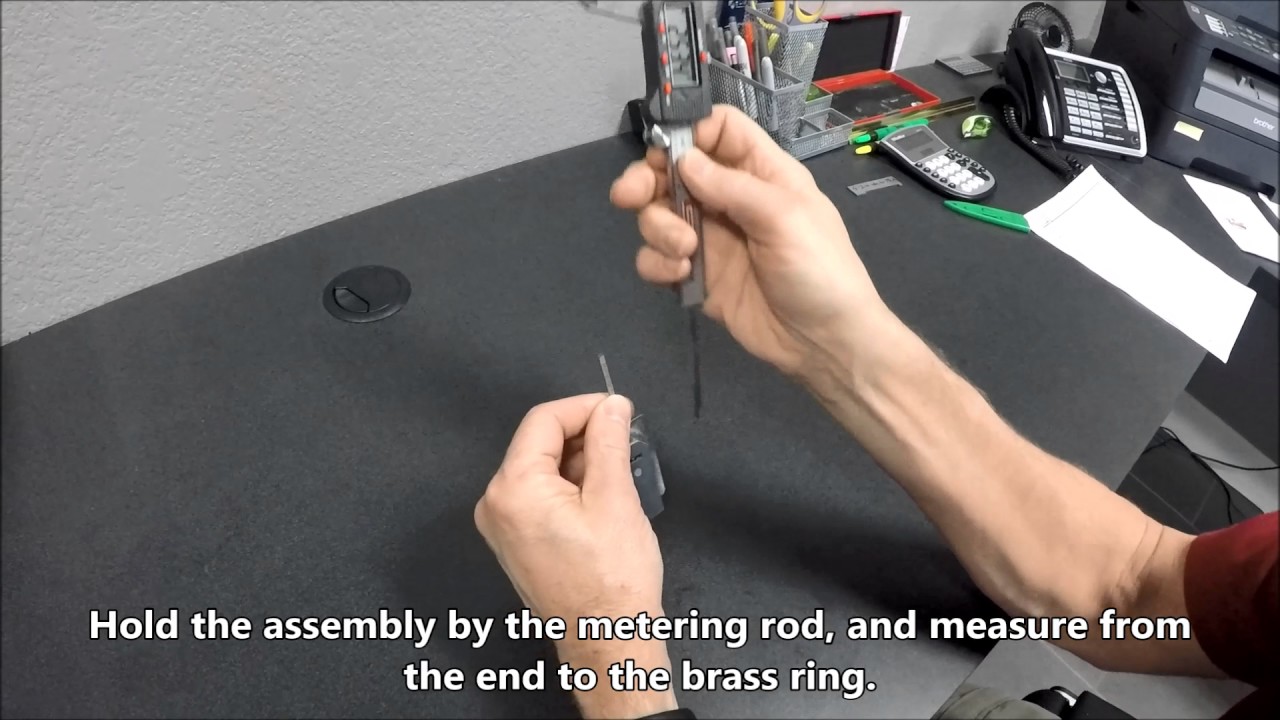 How to Measure the Metering Rod Using Calipers - Lectron