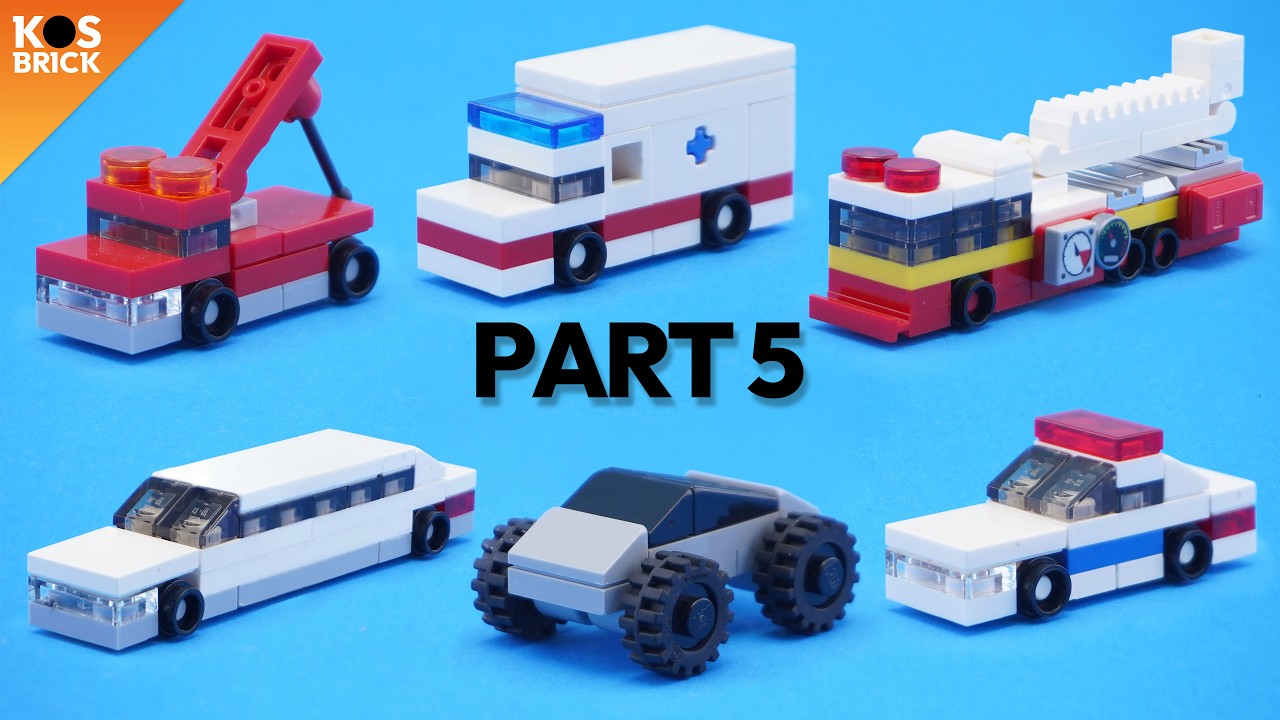 Lego Mini Vehicles City Cars - Part 5 (Tutorial)