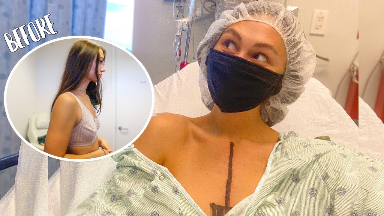 SHE GOT A BOOB JOB *SURGERY DAY*
