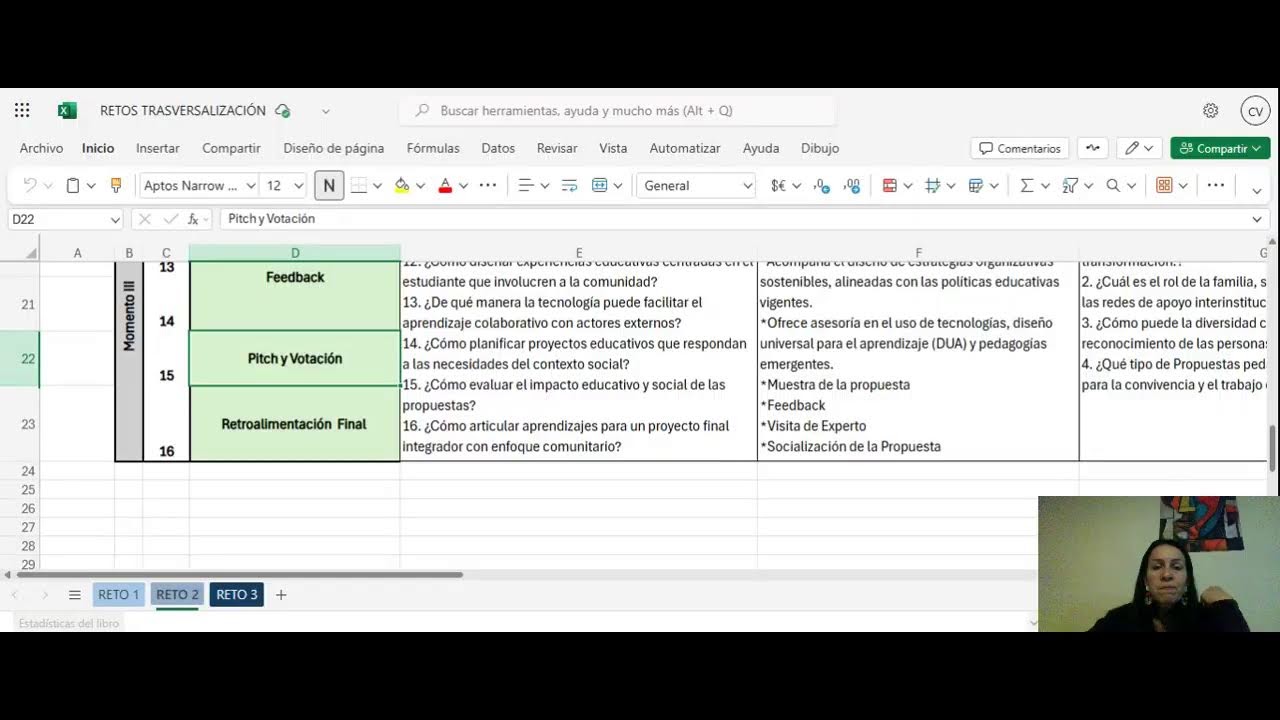 Presentación del Manual  de Trabajo sugerido– Reto II