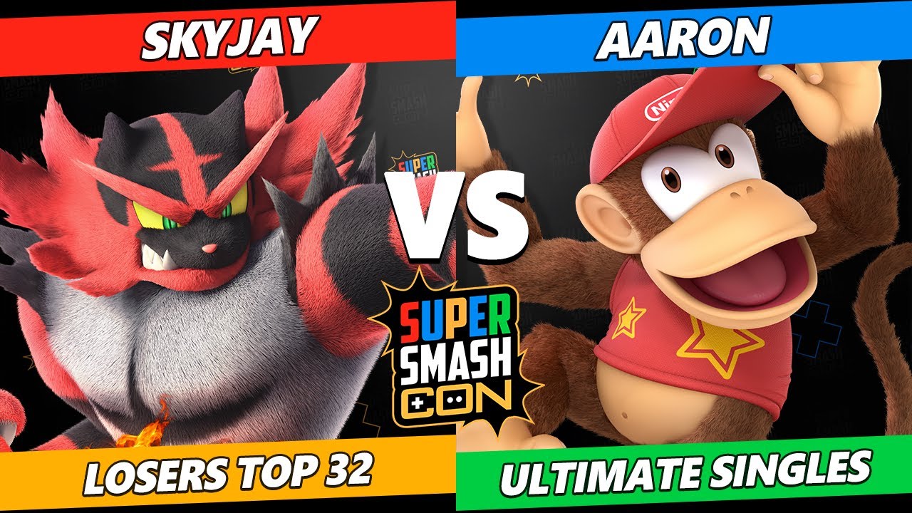SSC 2022 Top 32 - Skyjay (Incineroar) Vs. Aaron (Diddy Kong) Smash Ultimate Tournament