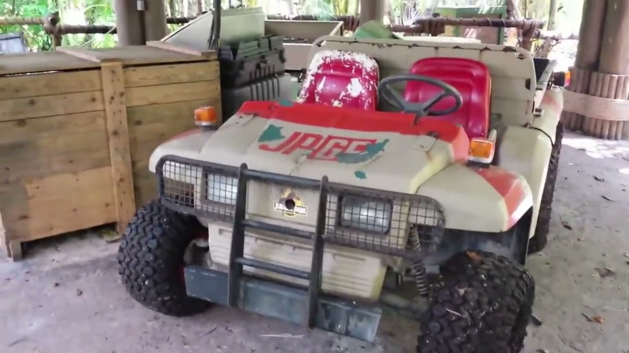 Abandoned 'Jurassic Park: Triceratops Encounter' - at Universal Studios Islands of Adventure - 2018