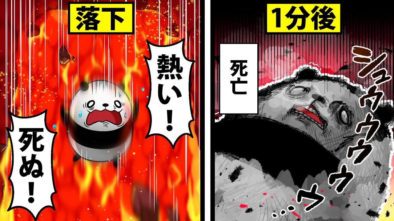 【アニメ】マグマに落ちるとどうなるのか？