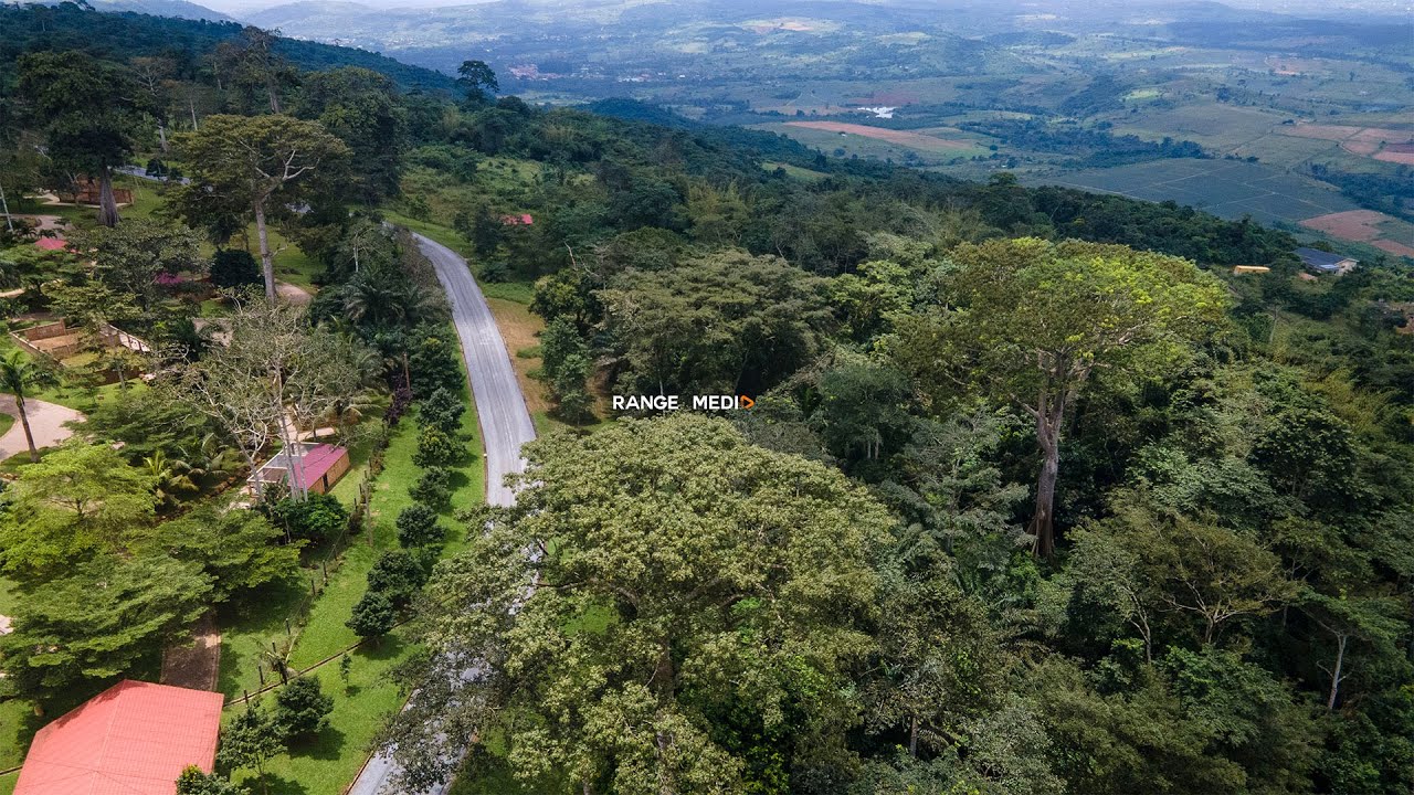 Papaye recreational village drone shot in Ghana