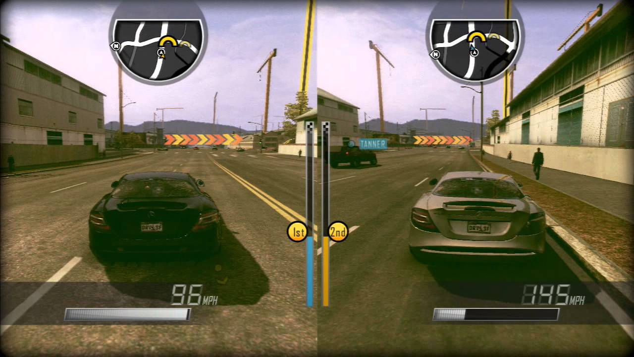 Driver: San Francisco PS3 2 Player Split Screen Part 1 (Classic Race, Road) Mercedes Benz McLaren