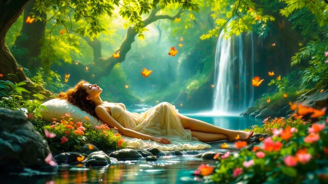 Relaxing Waterfall & Nature Sounds – Peaceful Nature Sounds for Stress Relief & Sleep