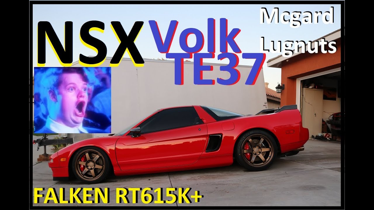 Legendary wheels on legendary car. NSX with Volk Te37 wheels