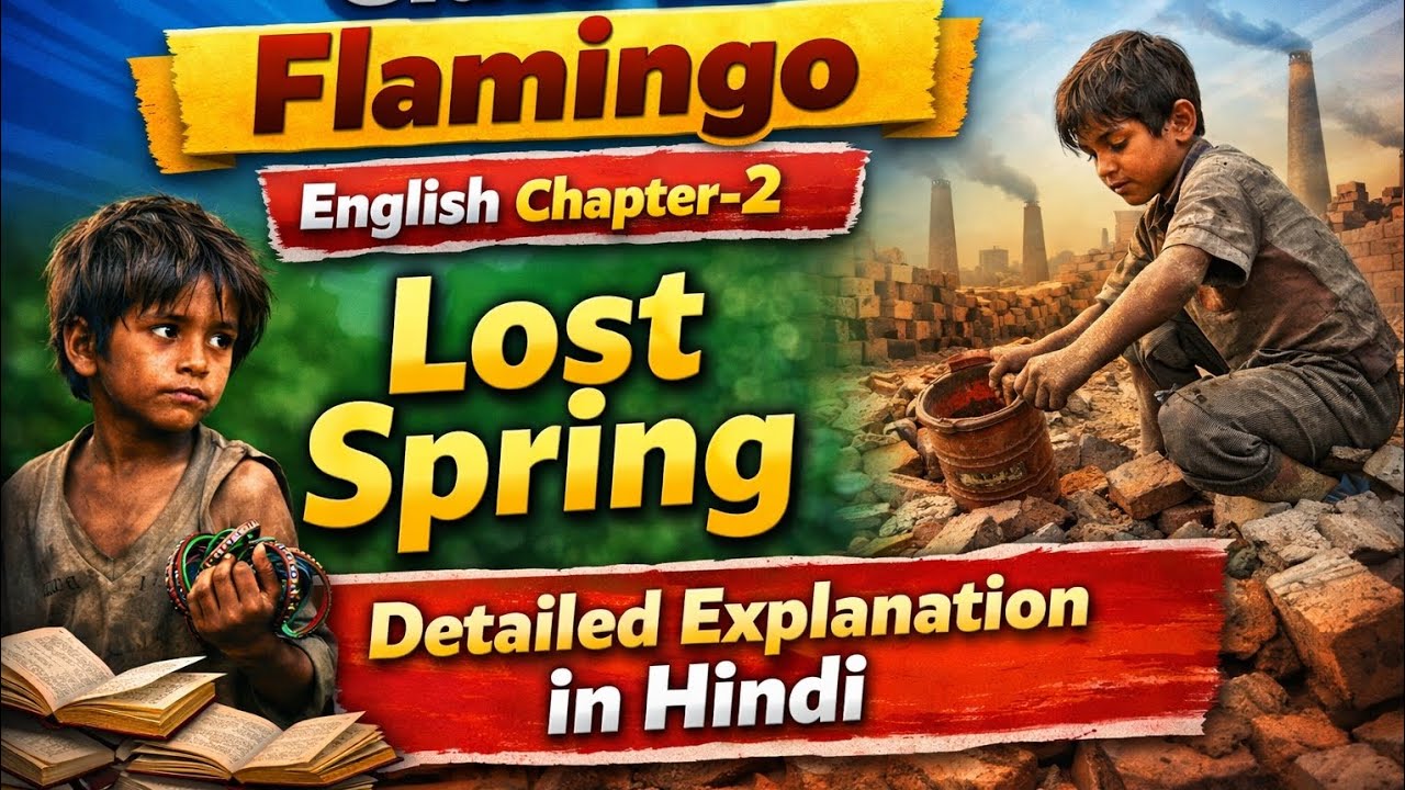 Class 12 Flamingo | Lost Spring | Full Explanation in Hindi | English Chapter 2