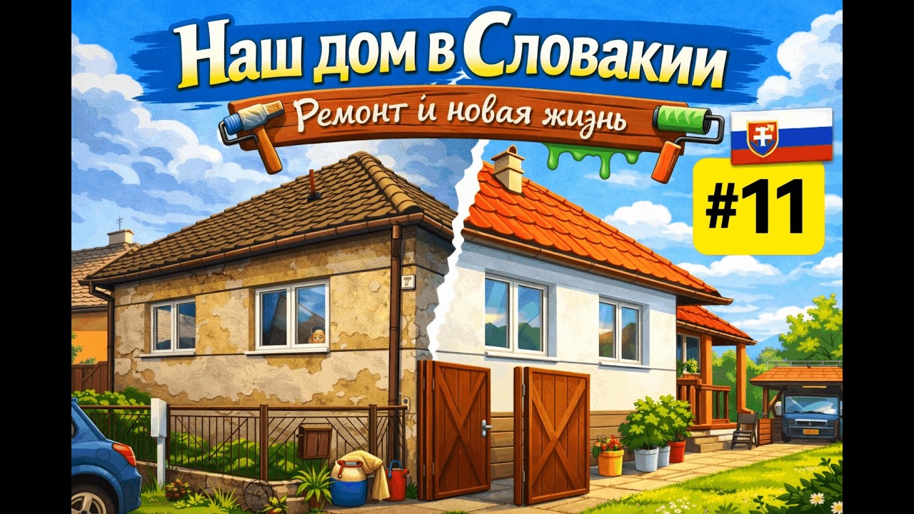 Сбежали из Братиславы в село. Покупка старого дома в Словакии 🇸🇰 Как купить в ипотеку Ремонт