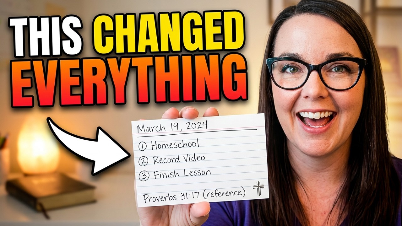 ONE index card, every day = productivity for busy moms