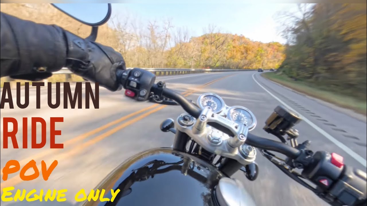 POV l Autumn Ride into Wisconsin l Triumph Speed Twin l Engine Only