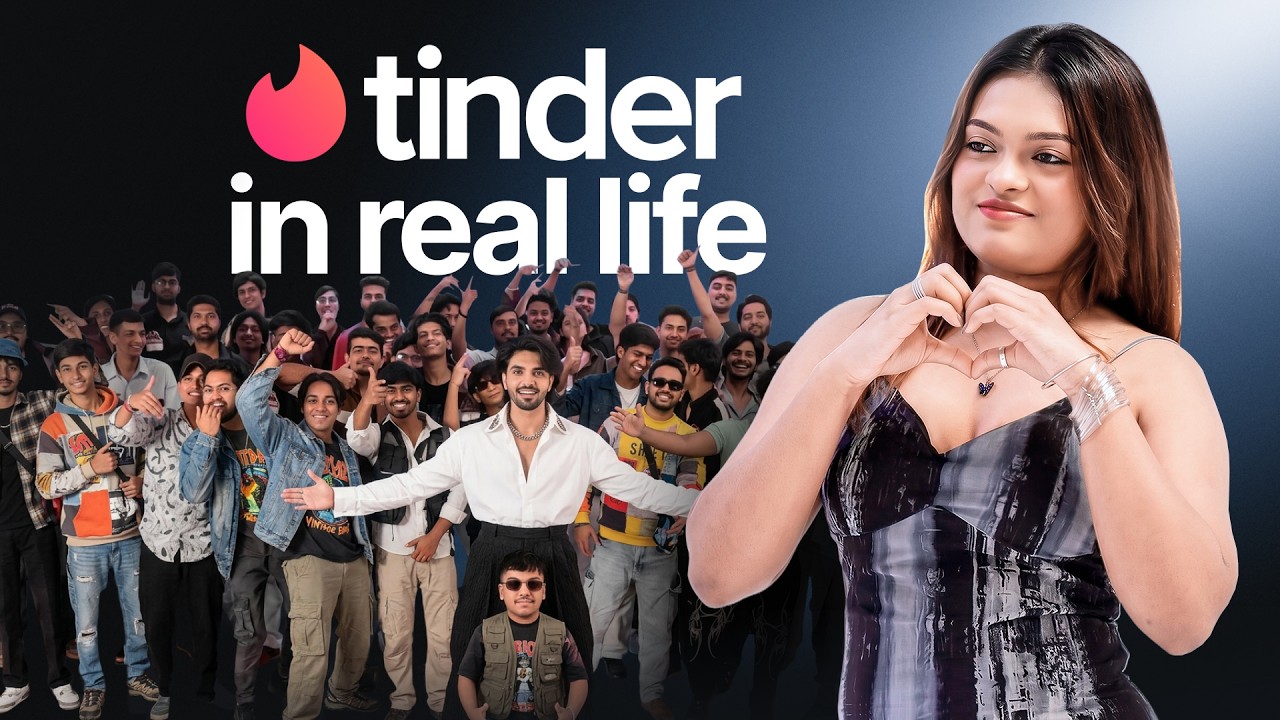 Indian Tinder In Real Life | Anshika Vs 100 Boys | Allen Choudhary
