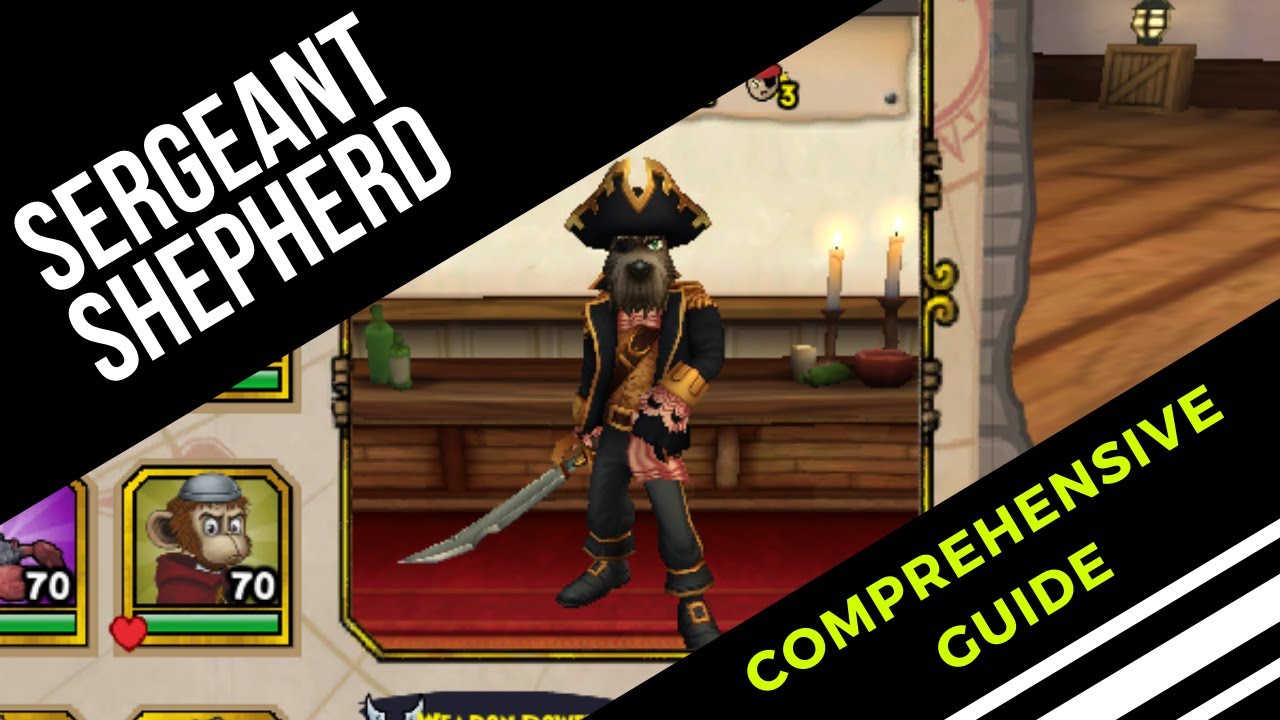 Pirate101 - Ultimate Sergeant Shepherd and Lucky Jack Russel Companion Guide ( Fall 2020 )