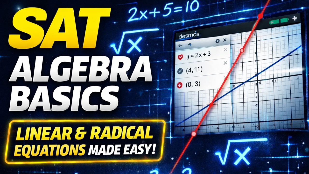 Digital SAT Math Algebra Basics: Linear & Radical Equations