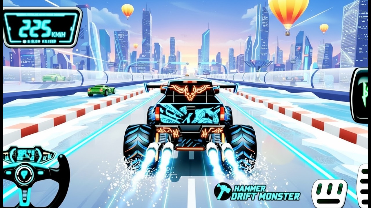 Watch Monster Truck: Epic New Monster Truck Racing & High-Speed Stunts on Off-Road Track!