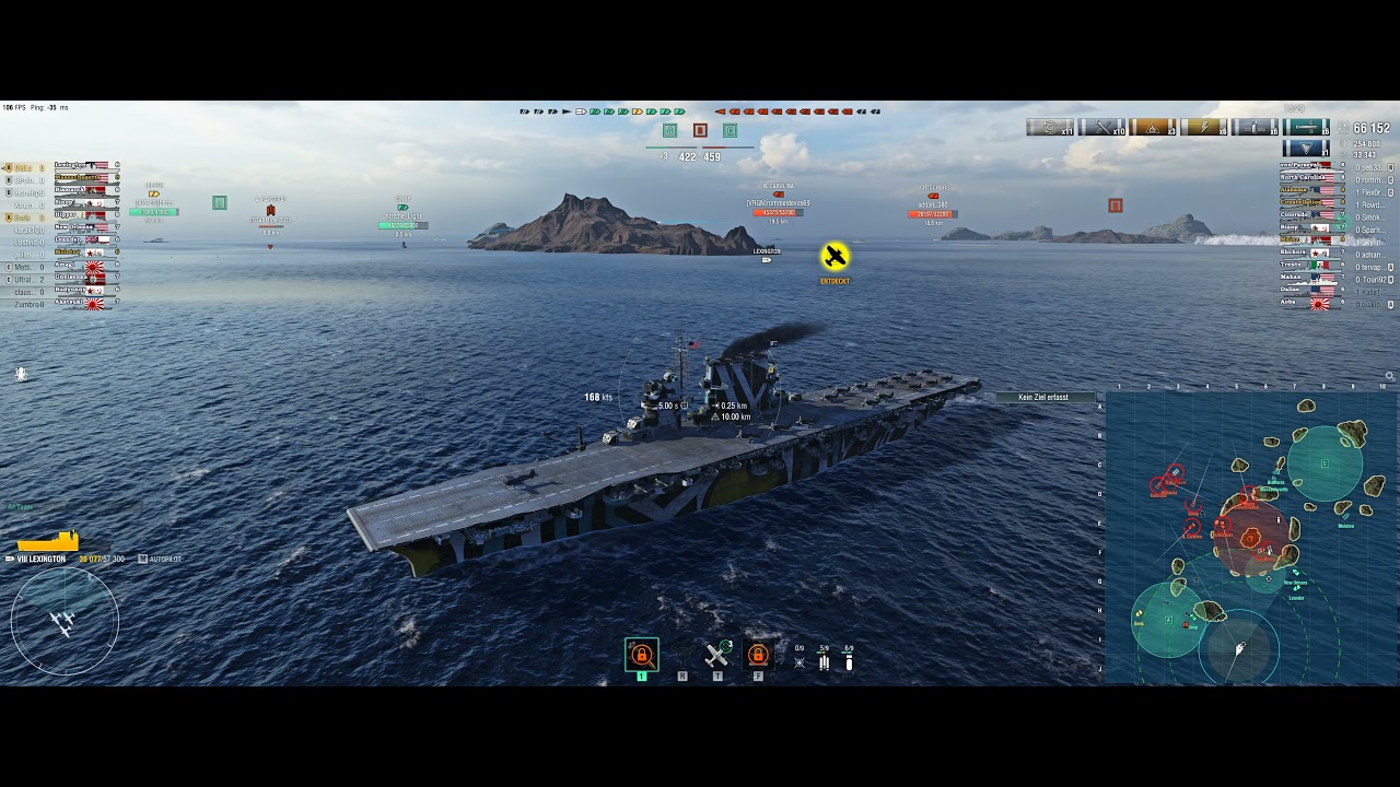 WoWs | Lexington | 152k | 18k XP | Win